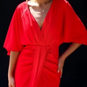 Vici Porticia V-neck mini dress NEW